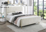Soft / Strong Fabric Upholstered Beds European Style Luxurious comfortable